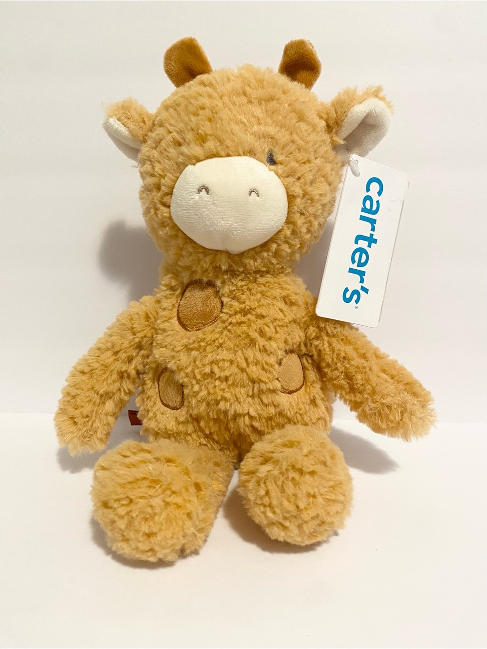 Carters 2023 Tan Brown White Giraffe Plush Baby Toy Stuffed Animal Lovey NWT